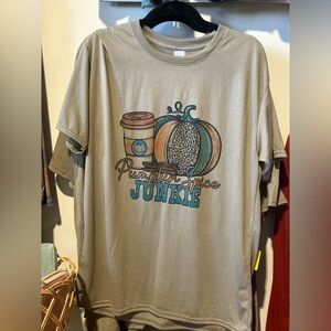 Pumpkin Spice Junkie Shirt - Tan